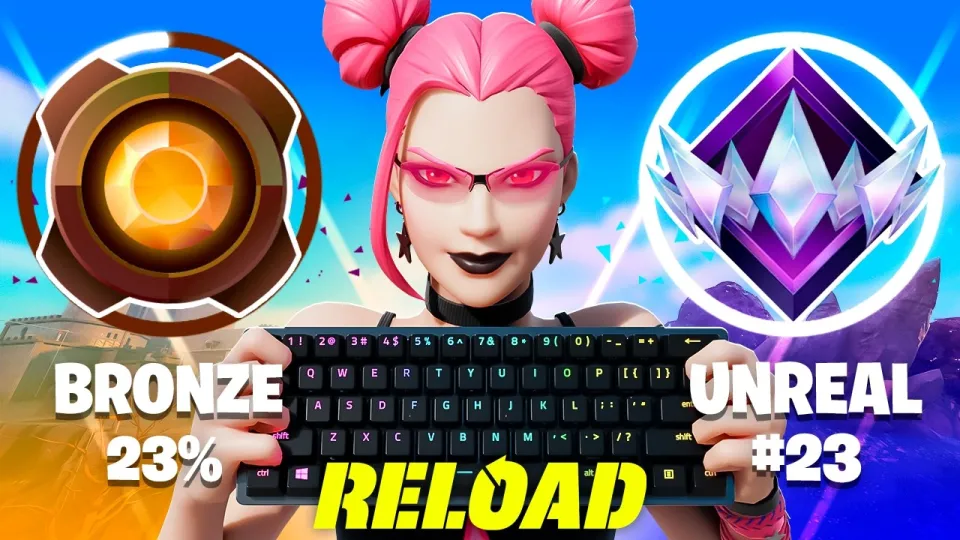BRONZE To UNREAL Ranked Speedrun In Fortnite Reload!